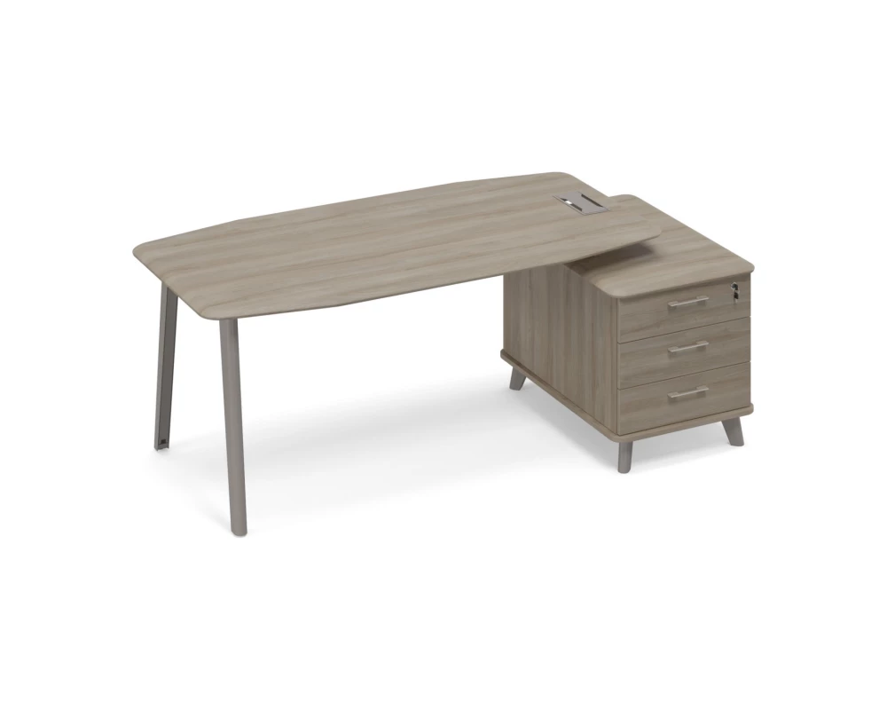 Стол на опорной тумбе малой (тип 2) Time Metal