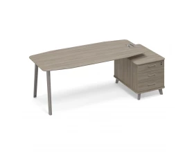 Стол руководителя на тумбе малой (тип 2) Time Metal images