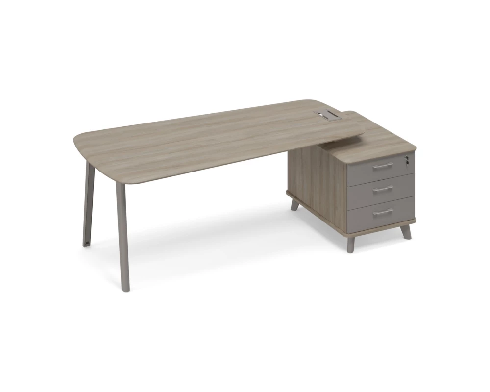 Стoл руководителя (тип 3) опорная тумба малая Time Metal