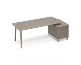 Стол правый комбинированный на тумбе малой (тип 1) WOOD Time Wood images