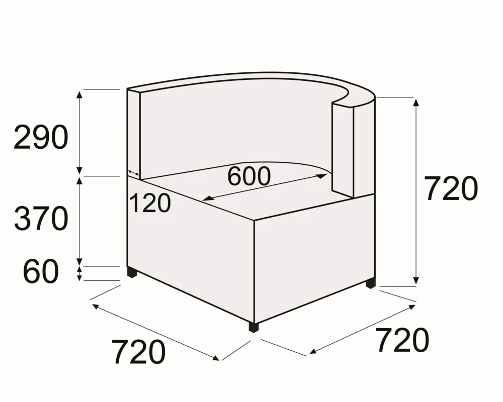 Кресло с левым подл-ком Твинкс
