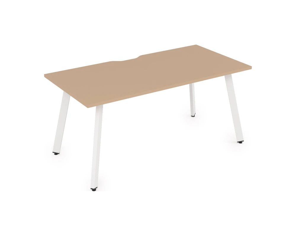 Стол рабочий, прямолинейный, с вырезом (1400x700x750) АРРЕДО / ARREDO
