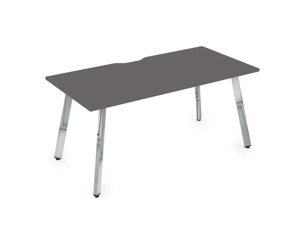 Стол рабочий, прямолинейный, с вырезом (1600x700x750) АРРЕДО / ARREDO