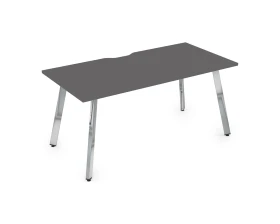 Стол рабочий, прямолинейный, с вырезом (1600x700x750) АРРЕДО / ARREDO images