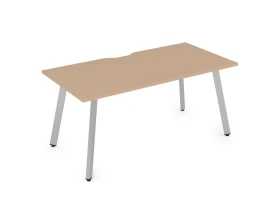 Стол рабочий, прямолинейный, с вырезом (1600x700x750) АРРЕДО / ARREDO images