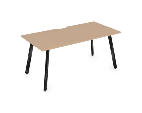 Стол рабочий, прямолинейный, с вырезом (1600x700x750) АРРЕДО / ARREDO images