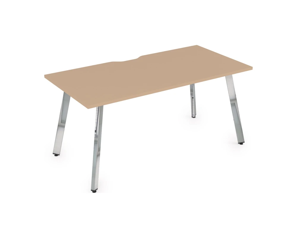 Стол рабочий, прямолинейный, с вырезом (1600x700x750) АРРЕДО / ARREDO