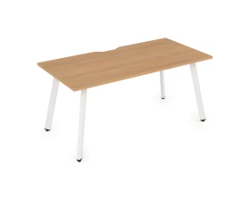 Стол рабочий, прямолинейный, с вырезом (1600x700x750) АРРЕДО / ARREDO images