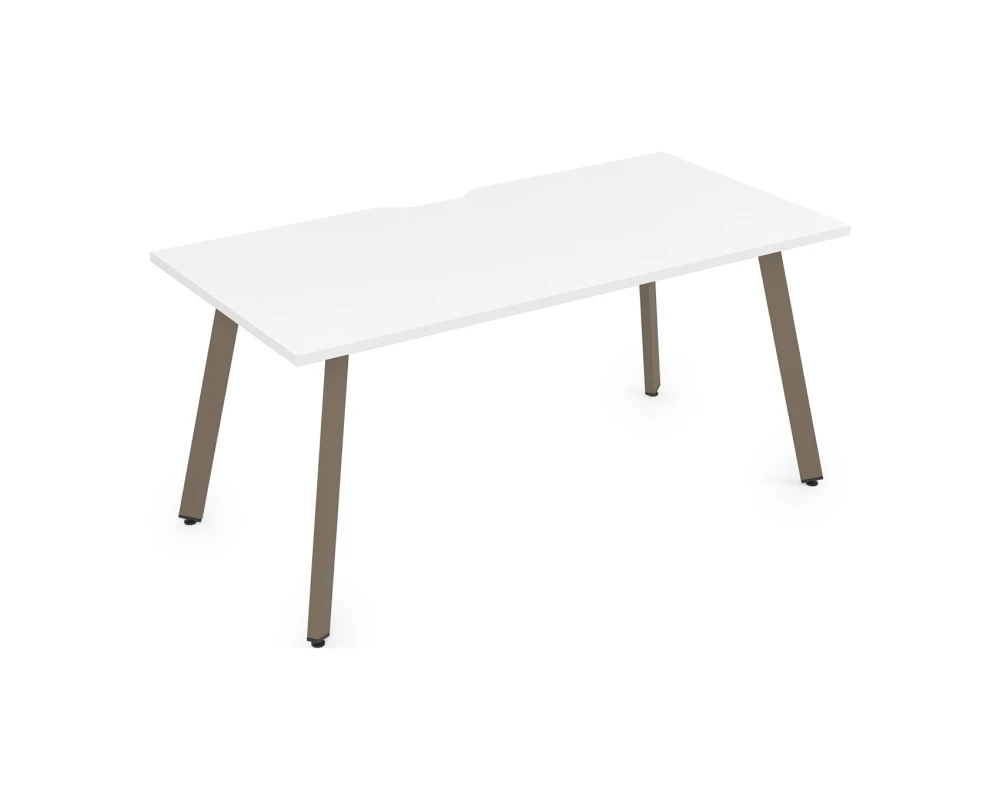 Стол рабочий, прямолинейный, с вырезом (1600x800x750) АРРЕДО / ARREDO