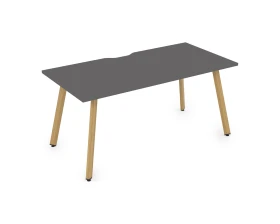 Стол рабочий, прямолинейный, с вырезом (1600x800x750) АРРЕДО / ARREDO images