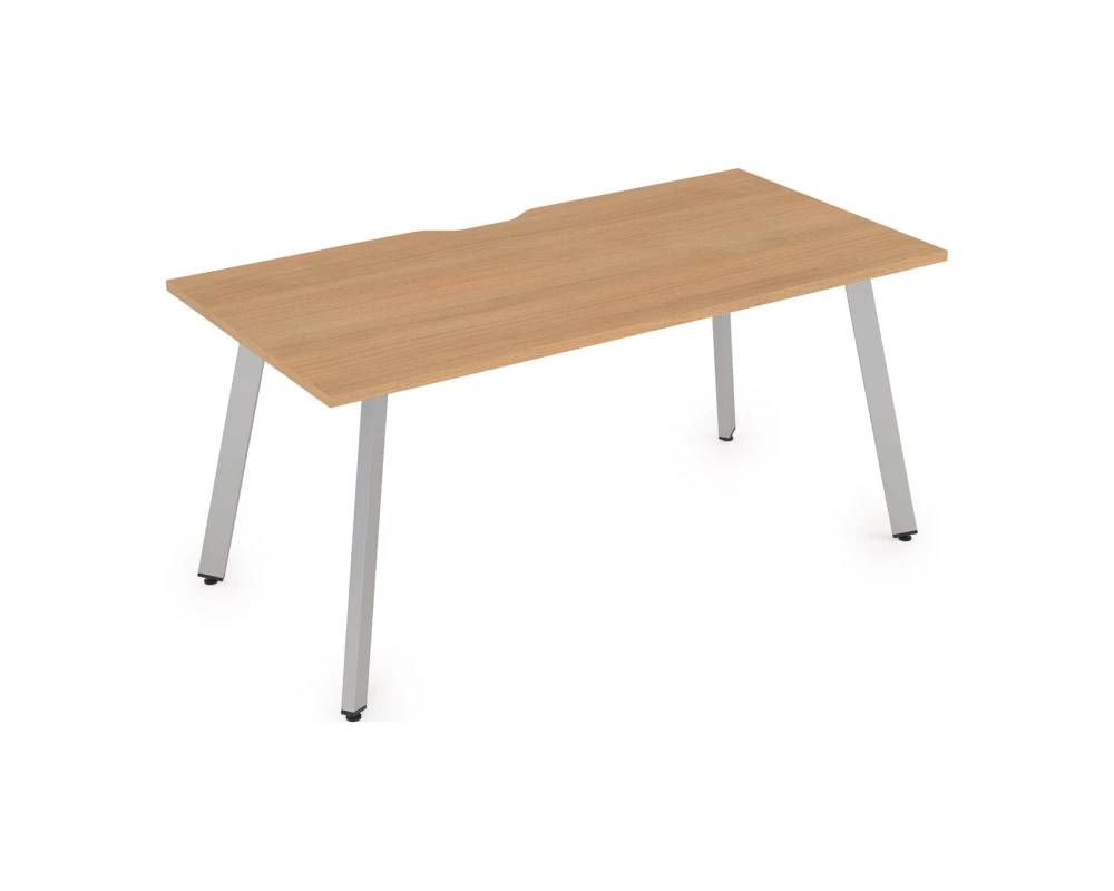 Стол рабочий, прямолинейный, с вырезом (1600x800x750) АРРЕДО / ARREDO