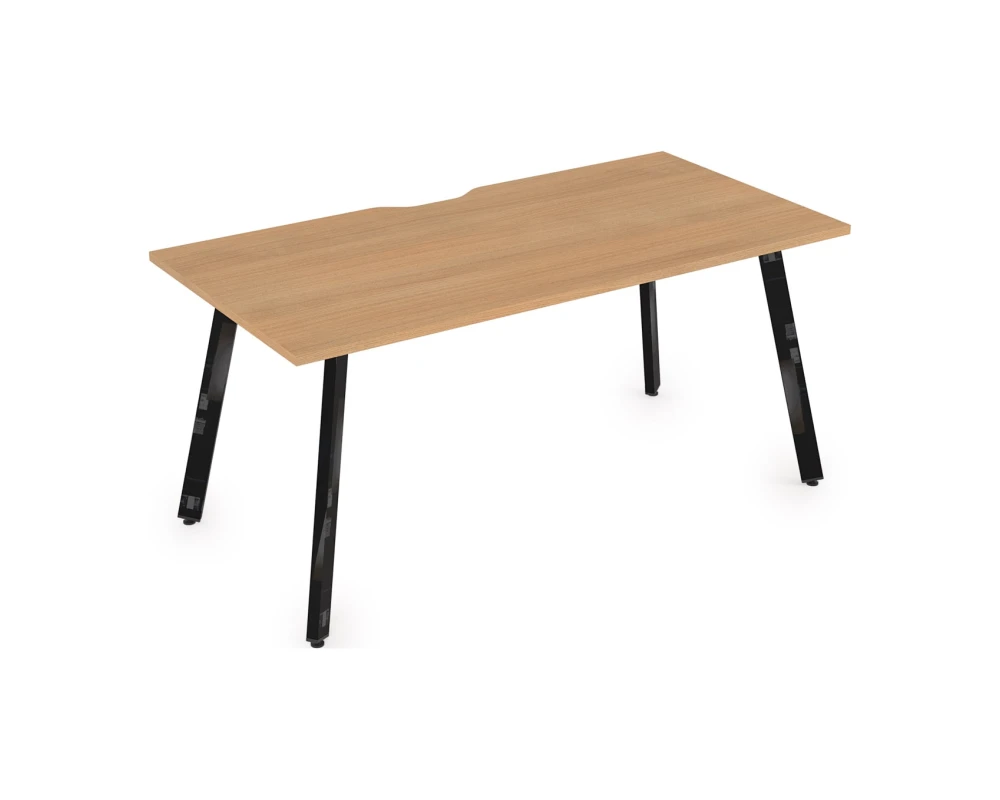 Стол рабочий, прямолинейный, с вырезом (1600x800x750) АРРЕДО / ARREDO