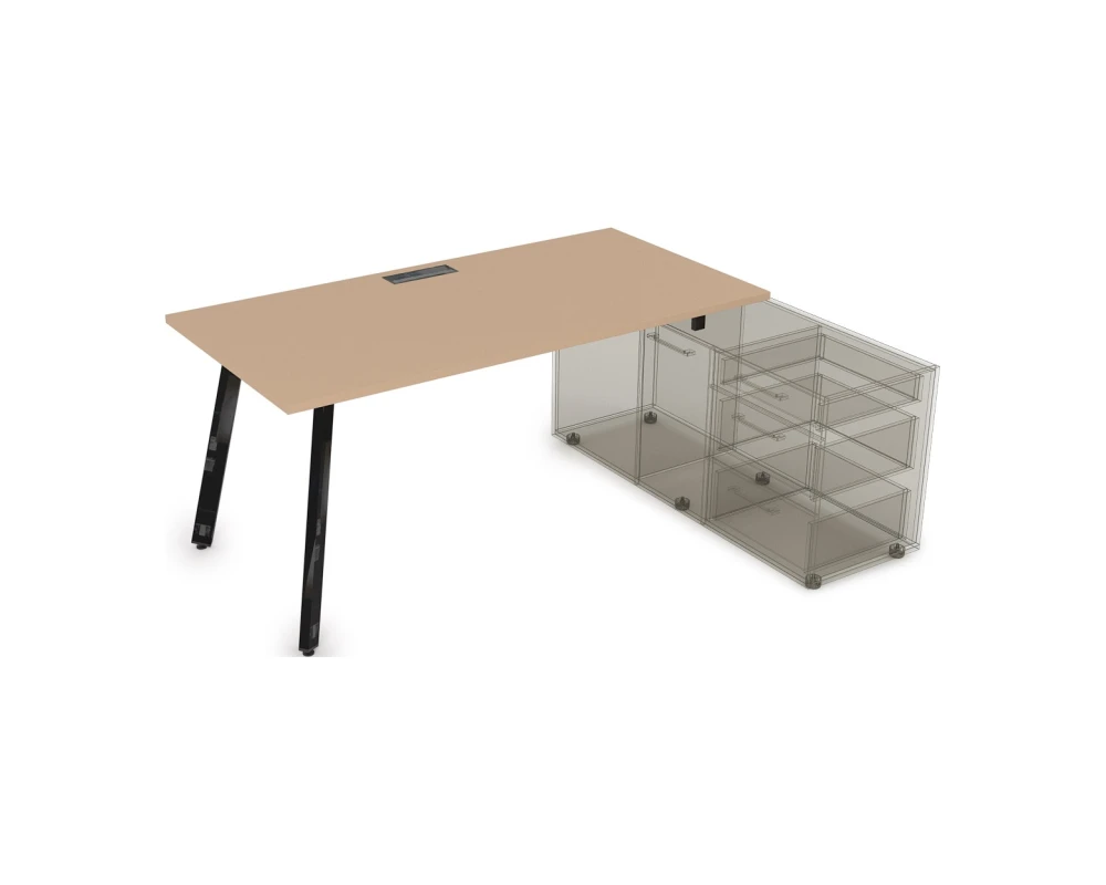 Стол с тумбой опорной (1600x700x750) АРРЕДО / ARREDO