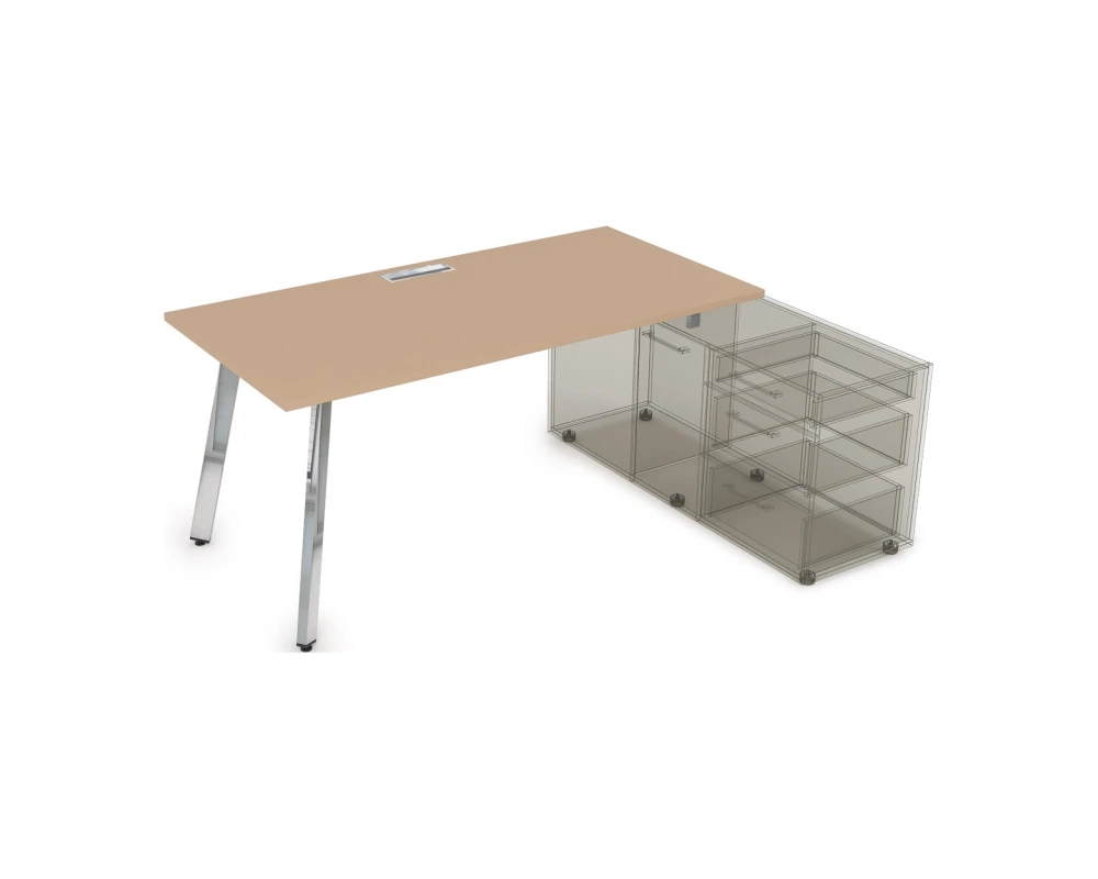 Стол с тумбой опорной (1800x800x750) АРРЕДО / ARREDO