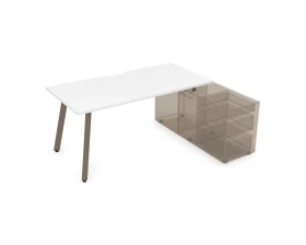 Стол с тумбой опорной, с вырезом (1400x700x750) АРРЕДО / ARREDO images