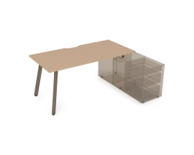 Стол с тумбой опорной, с вырезом (1400x700x750) АРРЕДО / ARREDO images