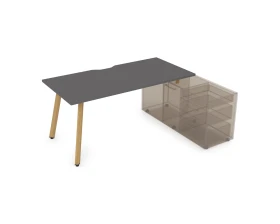 Стол с тумбой опорной, с вырезом (1400x800x750) АРРЕДО / ARREDO images