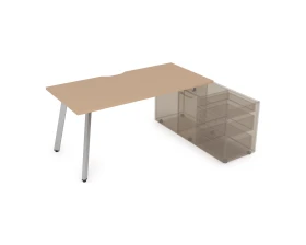 Стол с тумбой опорной, с вырезом (1400x800x750) АРРЕДО / ARREDO images