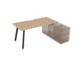 Стол с тумбой опорной, с вырезом (1600x700x750) АРРЕДО / ARREDO images