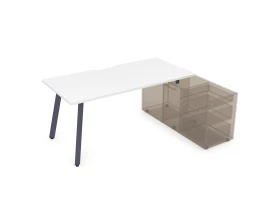 Стол с тумбой опорной, с вырезом (1600x700x750) АРРЕДО / ARREDO images