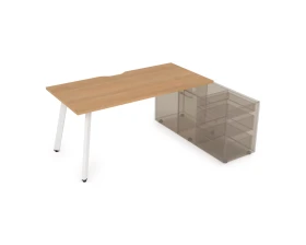 Стол с тумбой опорной, с вырезом (1600x800x750) АРРЕДО / ARREDO images