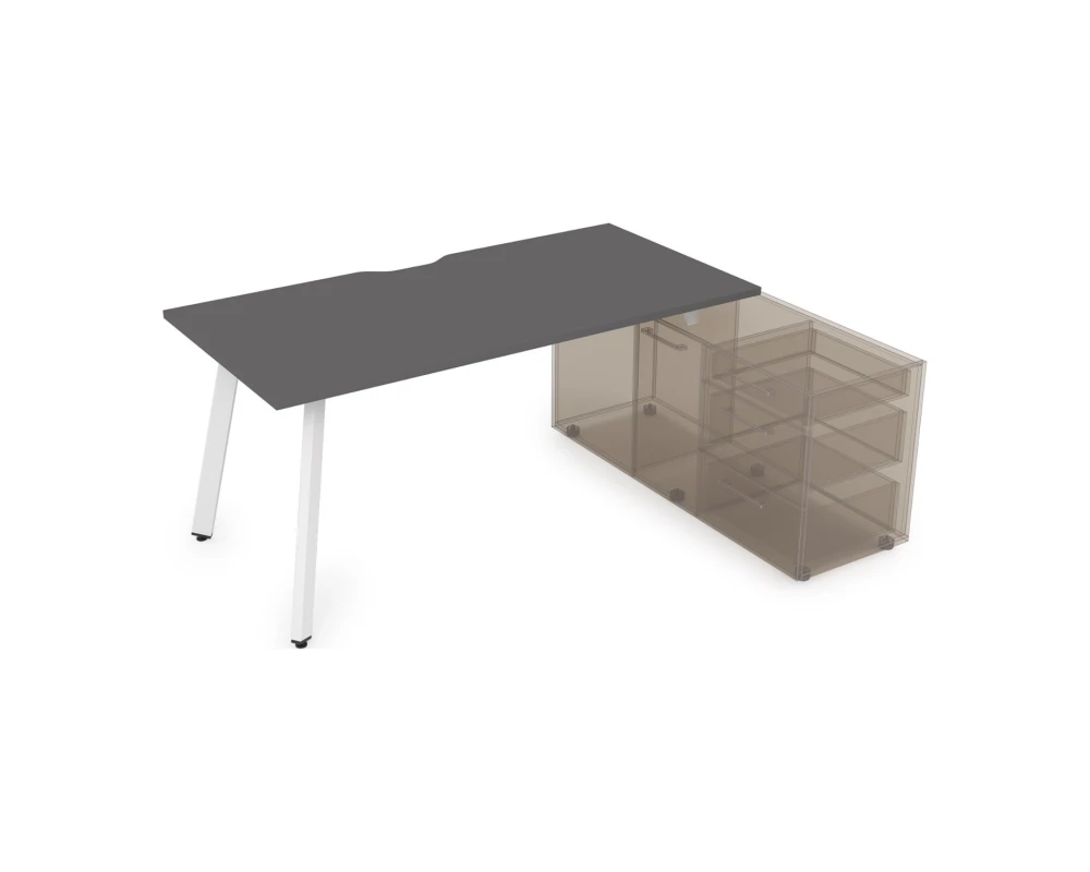 Стол с тумбой опорной, с вырезом (1800x800x750) АРРЕДО / ARREDO