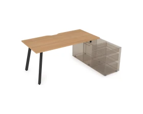 Стол с тумбой опорной, с вырезом (1800x800x750) АРРЕДО / ARREDO images