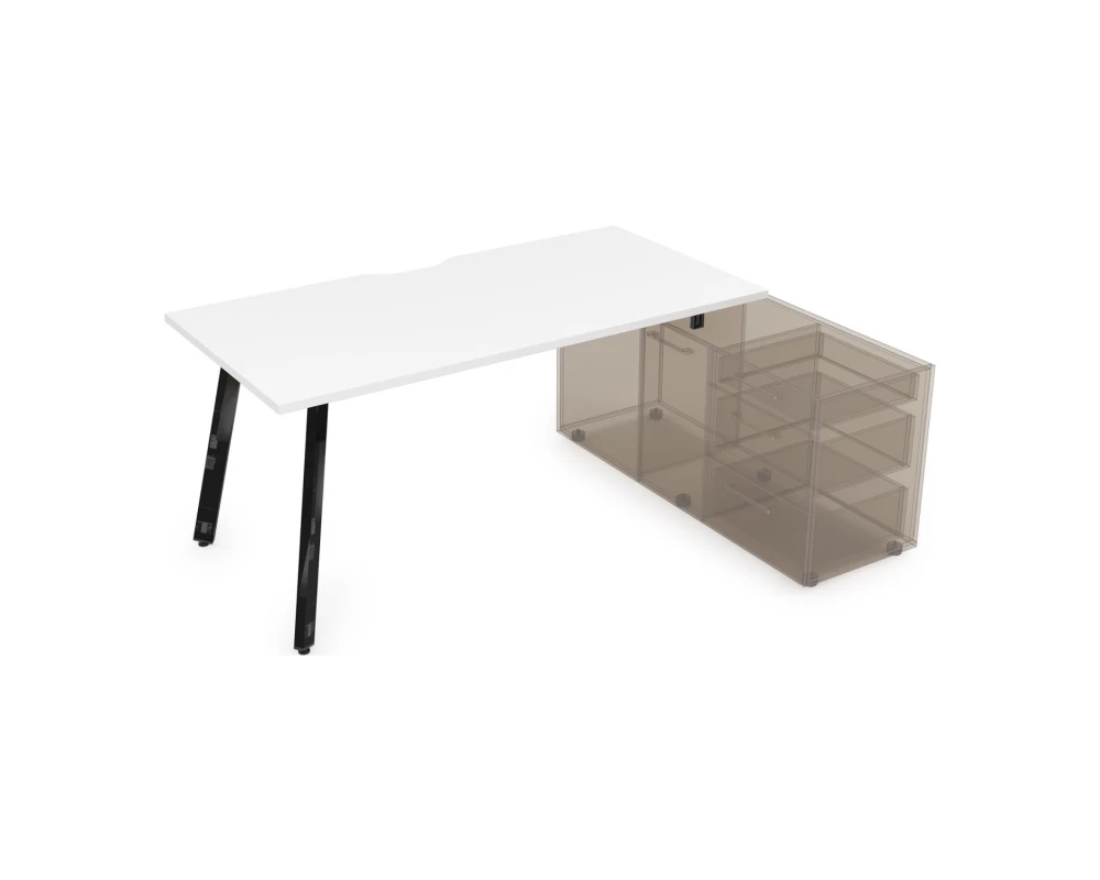 Стол с тумбой опорной, с вырезом (1800x800x750) АРРЕДО / ARREDO