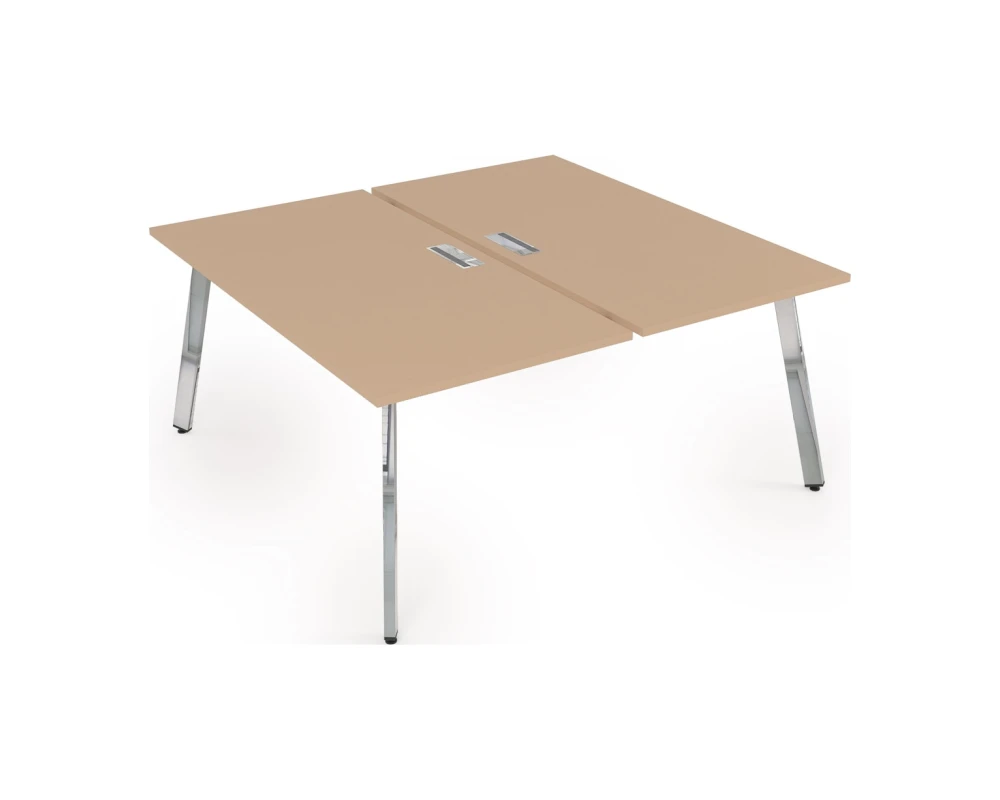 Стол системы Бенч, сдвоенный, на 2 рабочих места (1400x1235x750) АРРЕДО / ARREDO