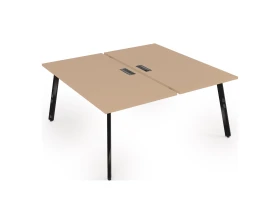 Стол системы Бенч, сдвоенный, на 2 рабочих места - конечный (1800x1635x750) АРРЕДО / ARREDO images