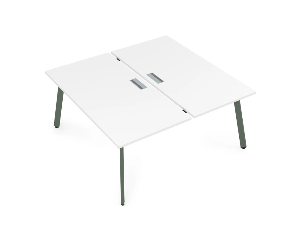 Стол системы Бенч, сдвоенный, на 2 рабочих места - конечный (1800x1635x750) АРРЕДО / ARREDO