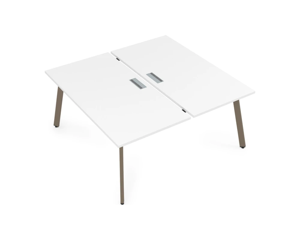 Стол системы Бенч, сдвоенный, на 2 рабочих места - начальный (1200x1435x750) АРРЕДО / ARREDO