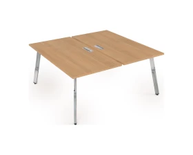 Стол системы Бенч, сдвоенный, на 2 рабочих места - начальный (1200x1435x750) АРРЕДО / ARREDO images