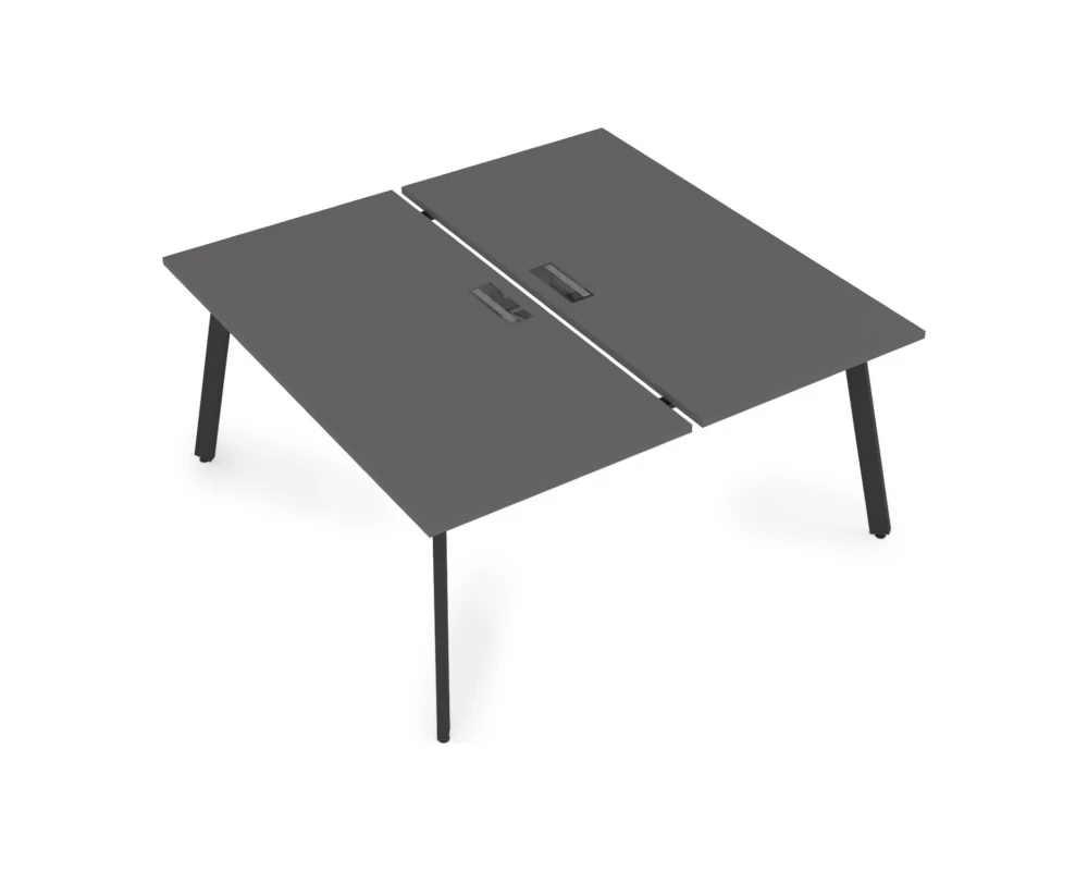 Стол системы Бенч, сдвоенный, на 2 рабочих места - средний (1400x1635x750) АРРЕДО / ARREDO