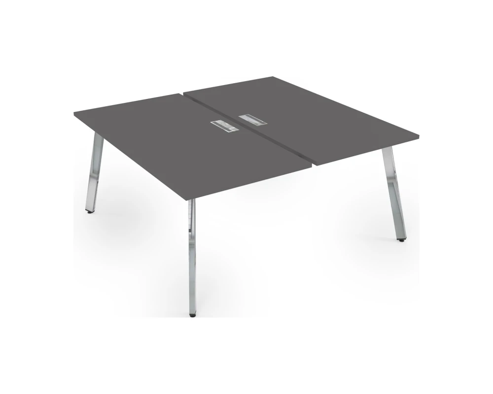 Стол системы Бенч, сдвоенный, на 2 рабочих места - средний (1600x1635x750) АРРЕДО / ARREDO