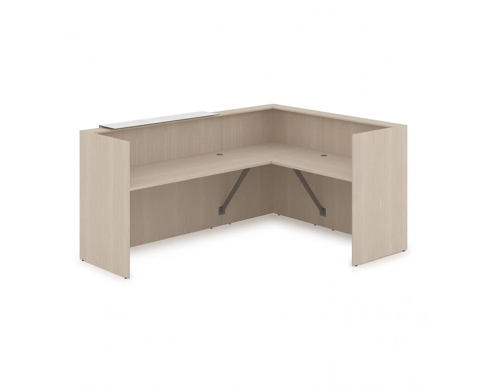 Комплект Ресепшн с фартуком HPL (2344*1765*1149) (с подсветкой) 1КР-КЛ.102.1 Lounge