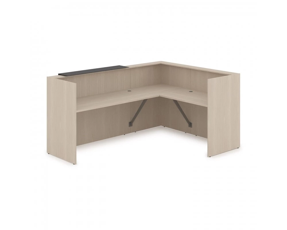 Комплект Ресепшн с фартуком HPL (2344*1765*1149) (с подсветкой) 1КР-КЛ.102.1 Lounge