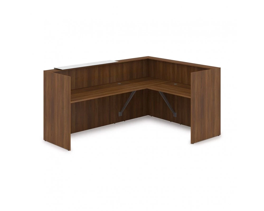 Комплект Ресепшн с фартуком HPL (2344*1765*1149) (с подсветкой) 1КР-КЛ.102.1 Lounge