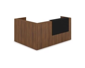 Комплект Ресепшн с фартуком HPL (2344*1765*1149) (с подсветкой) 1КР-КЛ.102.1 Lounge images