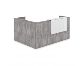 Комплект Ресепшн с фартуком HPL (2344*1765*1149) (с подсветкой) 1КР-КЛ.102.1 Lounge images