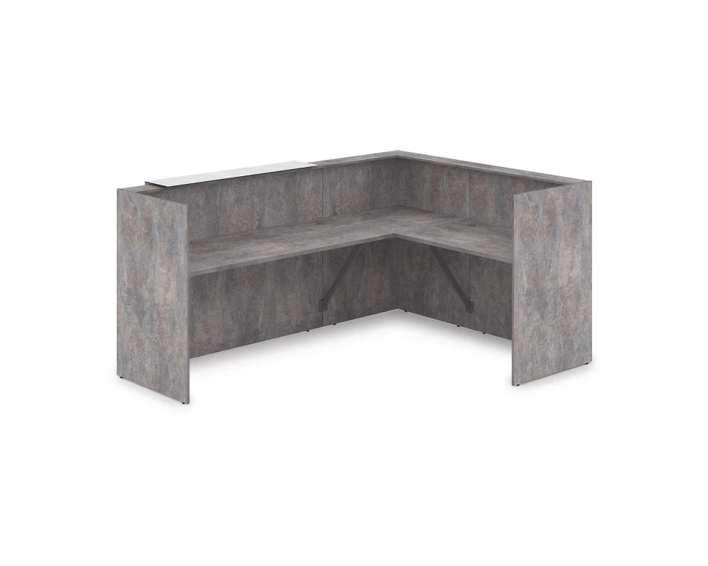 Комплект Ресепшн с фартуком HPL (2344*1765*1149) (с подсветкой) 1КР-КЛ.102.1 Lounge