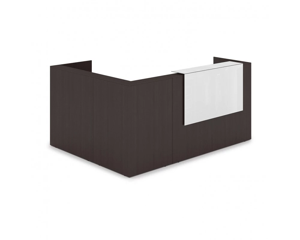 Комплект Ресепшн с фартуком HPL (2344*1765*1149) (с подсветкой) 1КР-КЛ.102.1 Lounge