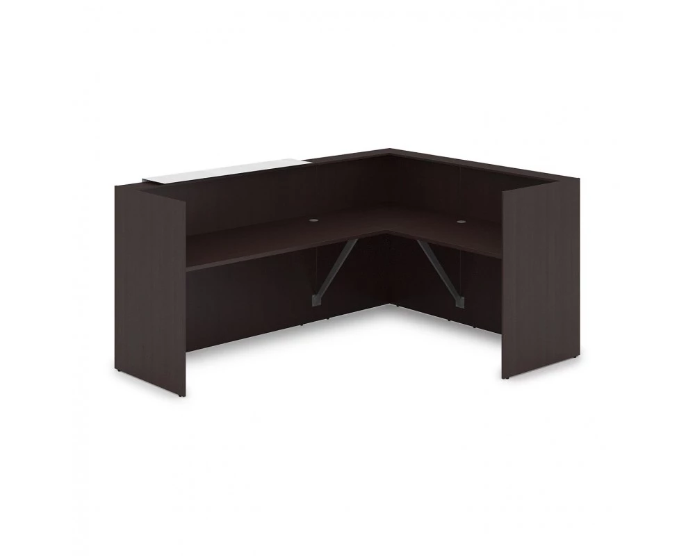 Комплект Ресепшн с фартуком HPL (2344*1765*1149) (с подсветкой) 1КР-КЛ.102.1 Lounge