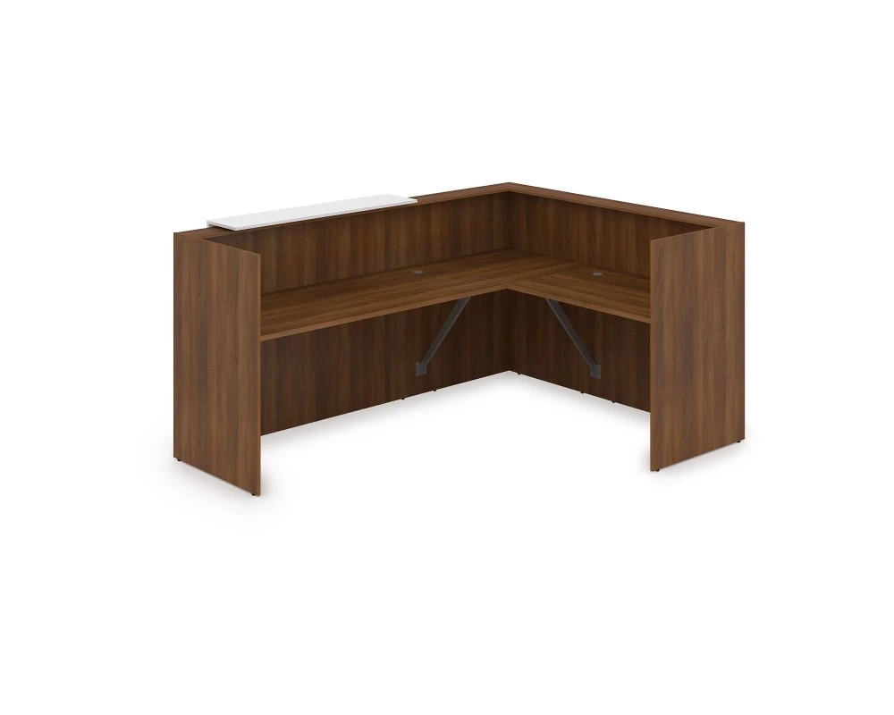 Комплект Ресепшн с фартуком ЛДСП (2344*1777*1161) (без подсветки) 1КР-ДС.102 Lounge