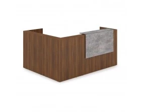 Комплект Ресепшн с фартуком ЛДСП (2344*1777*1161) (без подсветки) 1КР-ДС.102 Lounge images