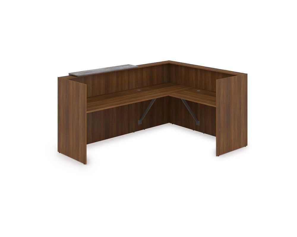 Комплект Ресепшн с фартуком ЛДСП (2344*1777*1161) (без подсветки) 1КР-ДС.102 Lounge