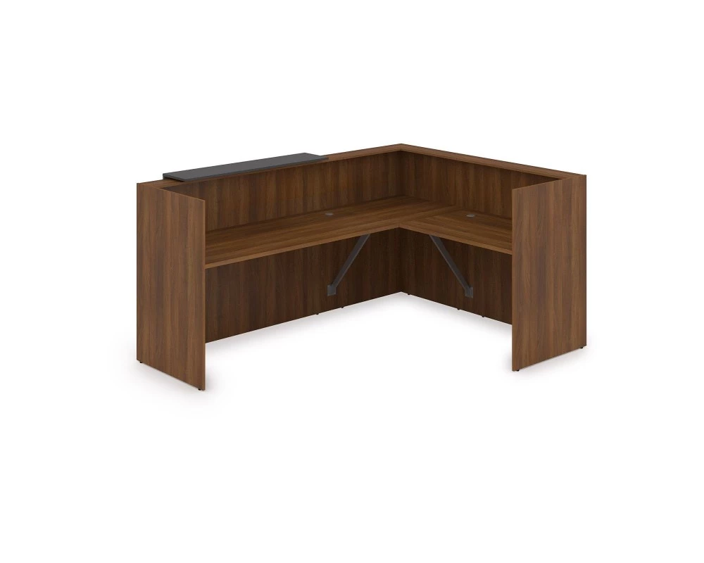 Комплект Ресепшн с фартуком ЛДСП (2344*1777*1161) (без подсветки) 1КР-ДС.102 Lounge