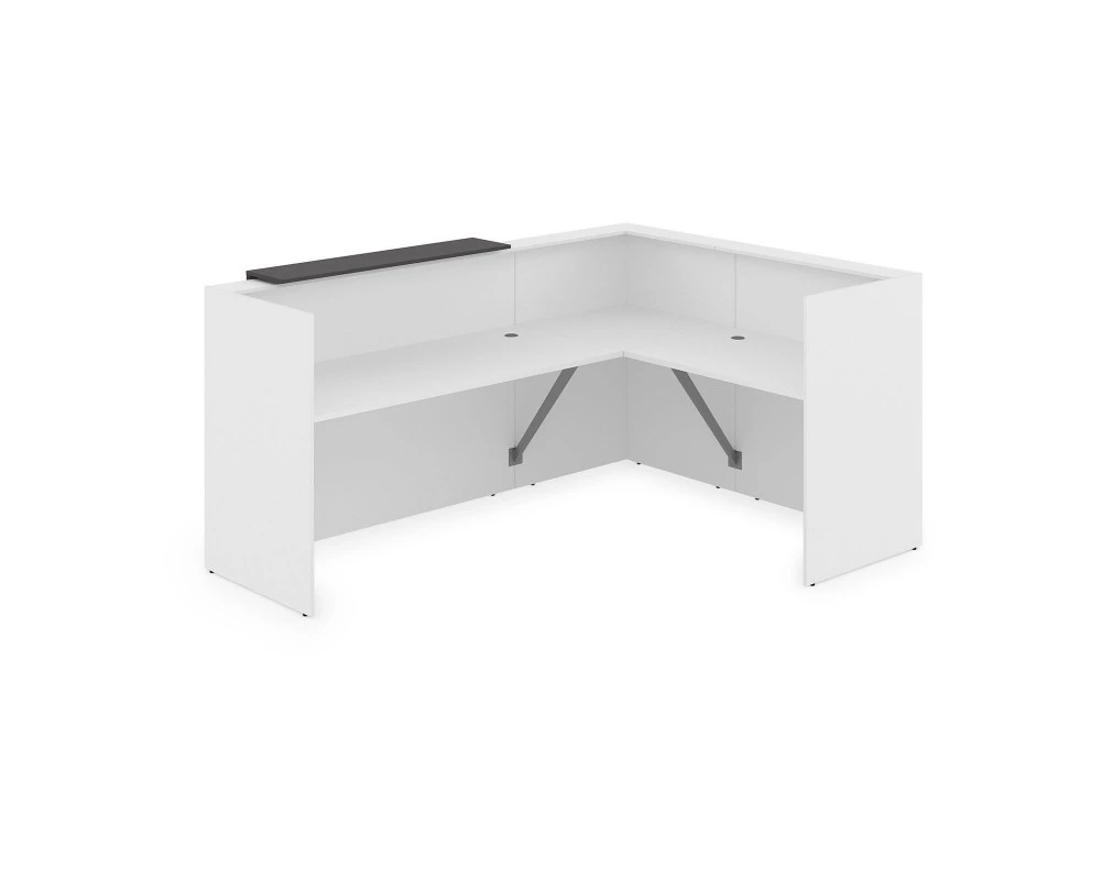 Комплект Ресепшн с фартуком ЛДСП (2344*1777*1161) (без подсветки) 1КР-ДС.102 Lounge