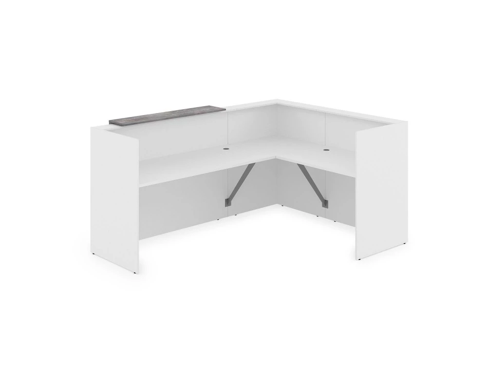 Комплект Ресепшн с фартуком ЛДСП (2344*1777*1161) (с подсветкой) 1КР-ДС.102.1 Lounge