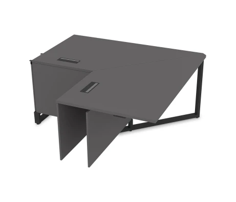 Стол угловой Бенч, средний модуль (1400/800x1400/800x750) САММИТ / SUMMIT